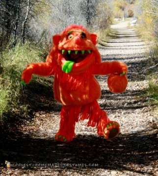 Big Orange Homemade Monster Costume