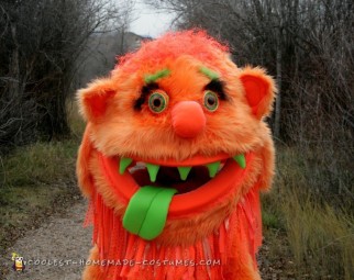 Big Orange Homemade Monster Costume