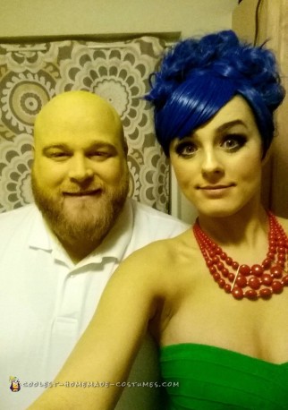 Couple Homer and Marge Simpson Costumes