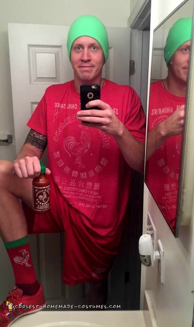 Siracha Bottle Hot Sauce Costume