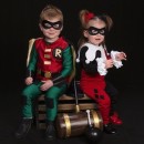 Cosplay Inspired Harley Quinn and Robin Toddler Costumes