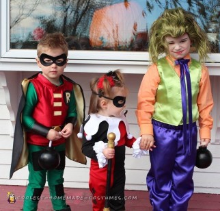 Cosplay Inspired Harley Quinn and Robin Toddler Costumes