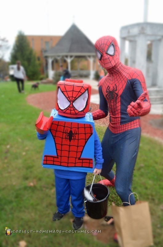 Posing with Spiderman! 