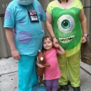 Adorable Family Homemade Monsters Inc Costumes