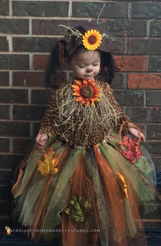 Cutest Homemade Toddler Scarecrow Costume