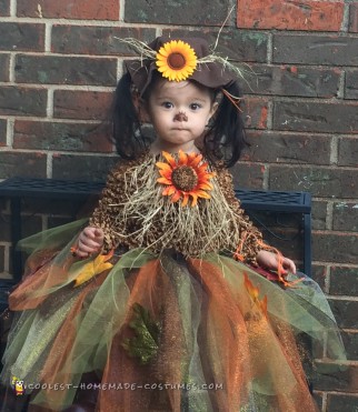 Cutest Homemade Toddler Scarecrow Costume