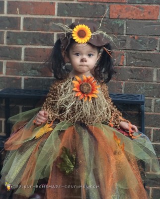 Cutest Homemade Toddler Scarecrow Costume