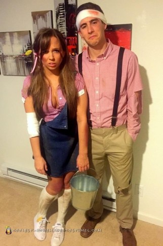 Last-Minute Jack and Jill Couple's Costume