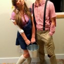 Last-Minute Jack and Jill Couple's Costume