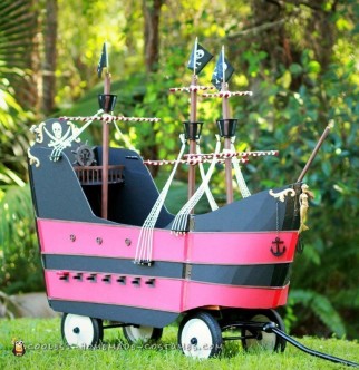 Adorable Captain Hook Baby Costume and Pirate Ship