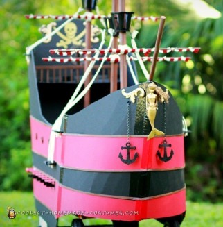 Adorable Captain Hook Baby Costume and Pirate Ship