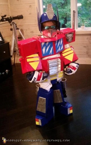 Awesome Homemade Optimus Prime Costume