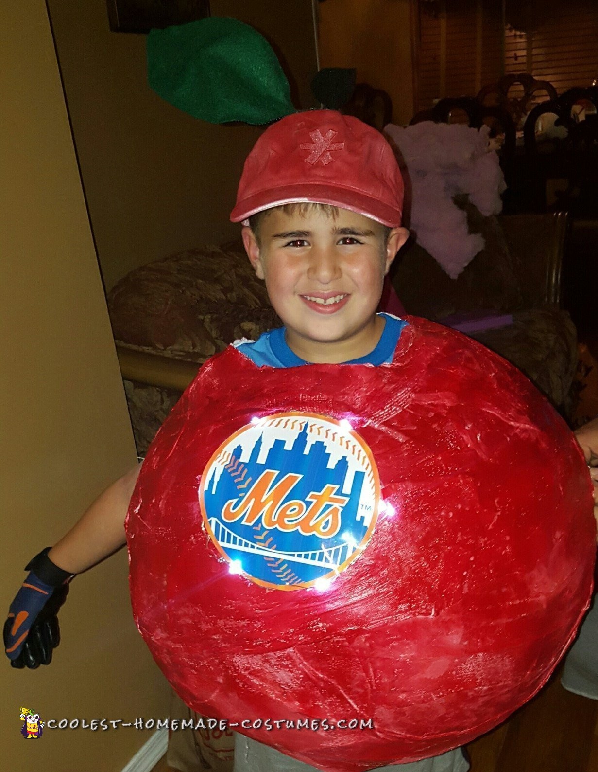 Cool NY METS Homerun Apple Costume