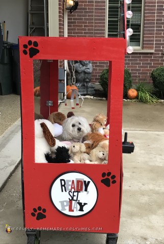 Cool Pet Dog Crane Machine Costume