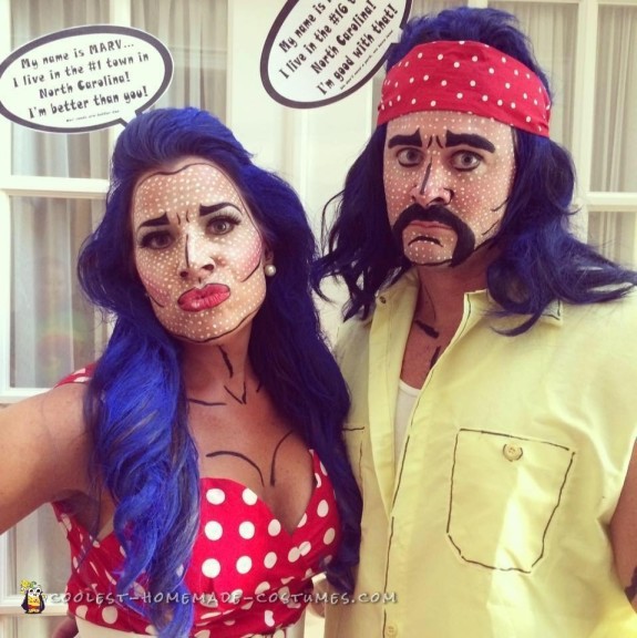 Funny Stepford Wife and Redneck Pop Art Costume