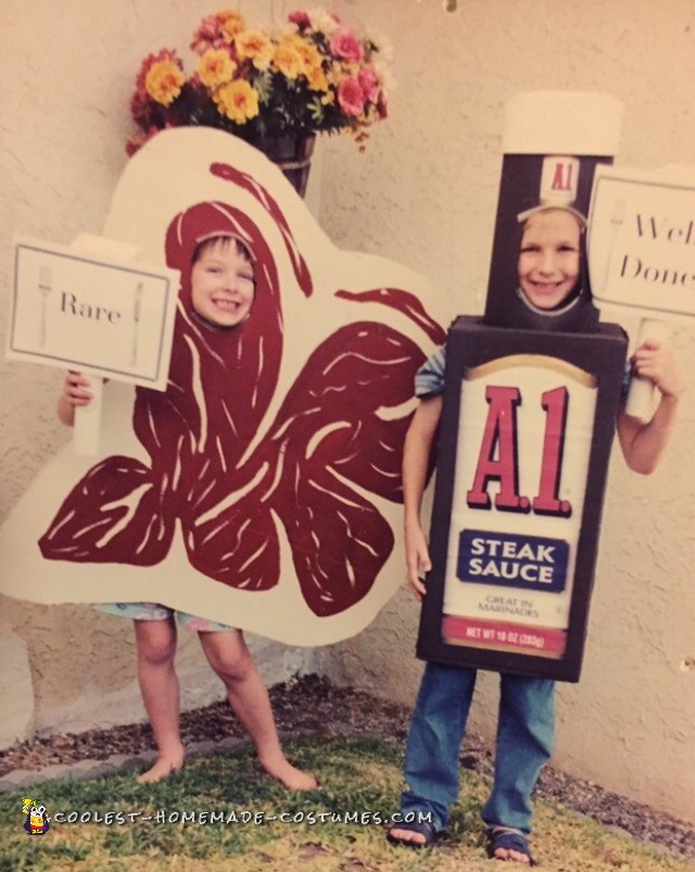 Cool Steak and Steak Sauce Costumes