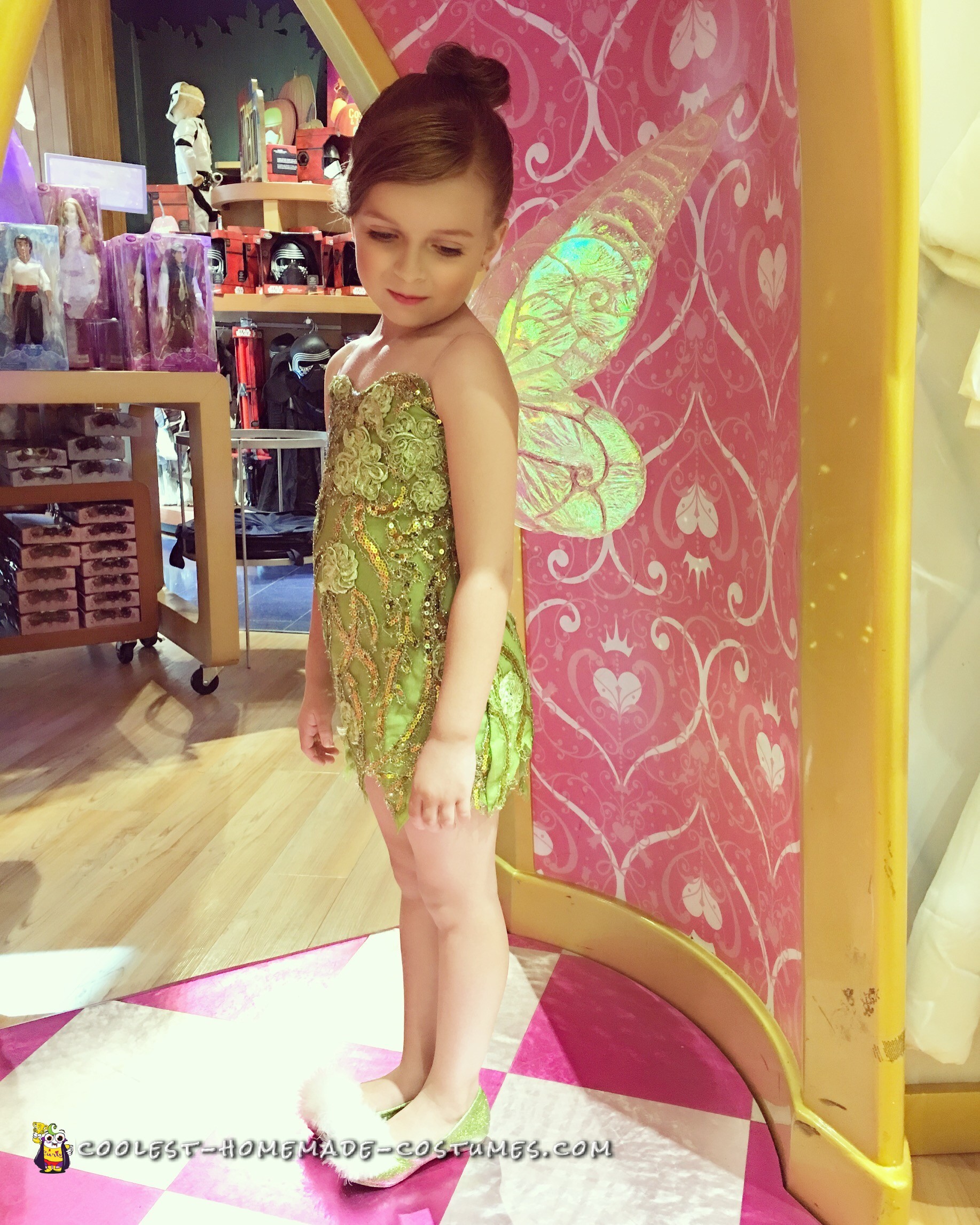 Adorable DIY Tinkerbell Costume