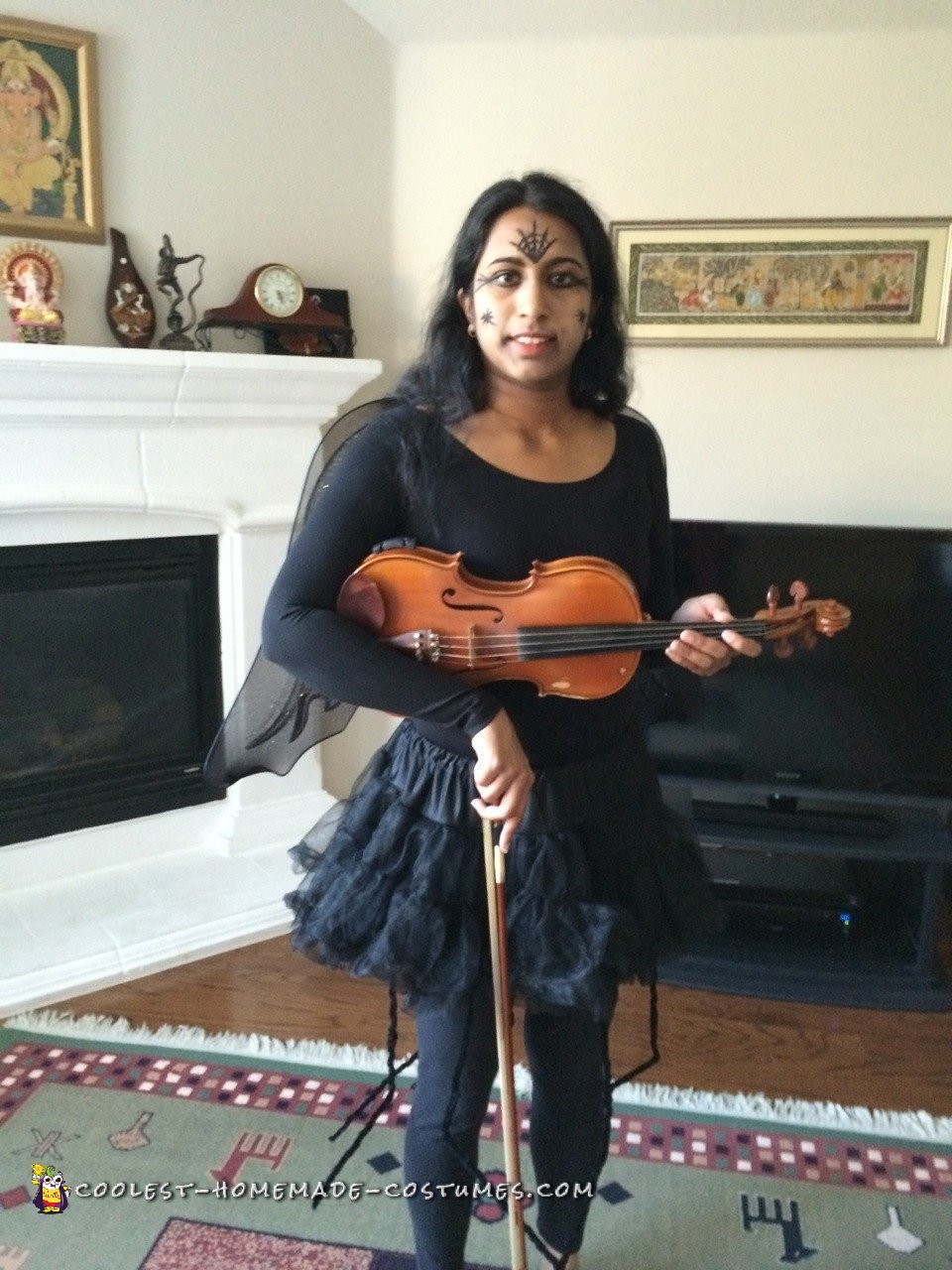 Cool Violin Spider Fairy Costume