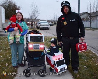 Awesome Toddler Paramedic and Ambulance Costume