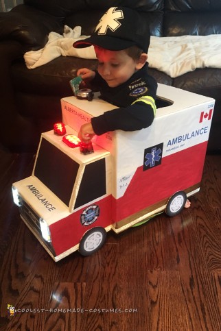 Awesome Toddler Paramedic and Ambulance Costume