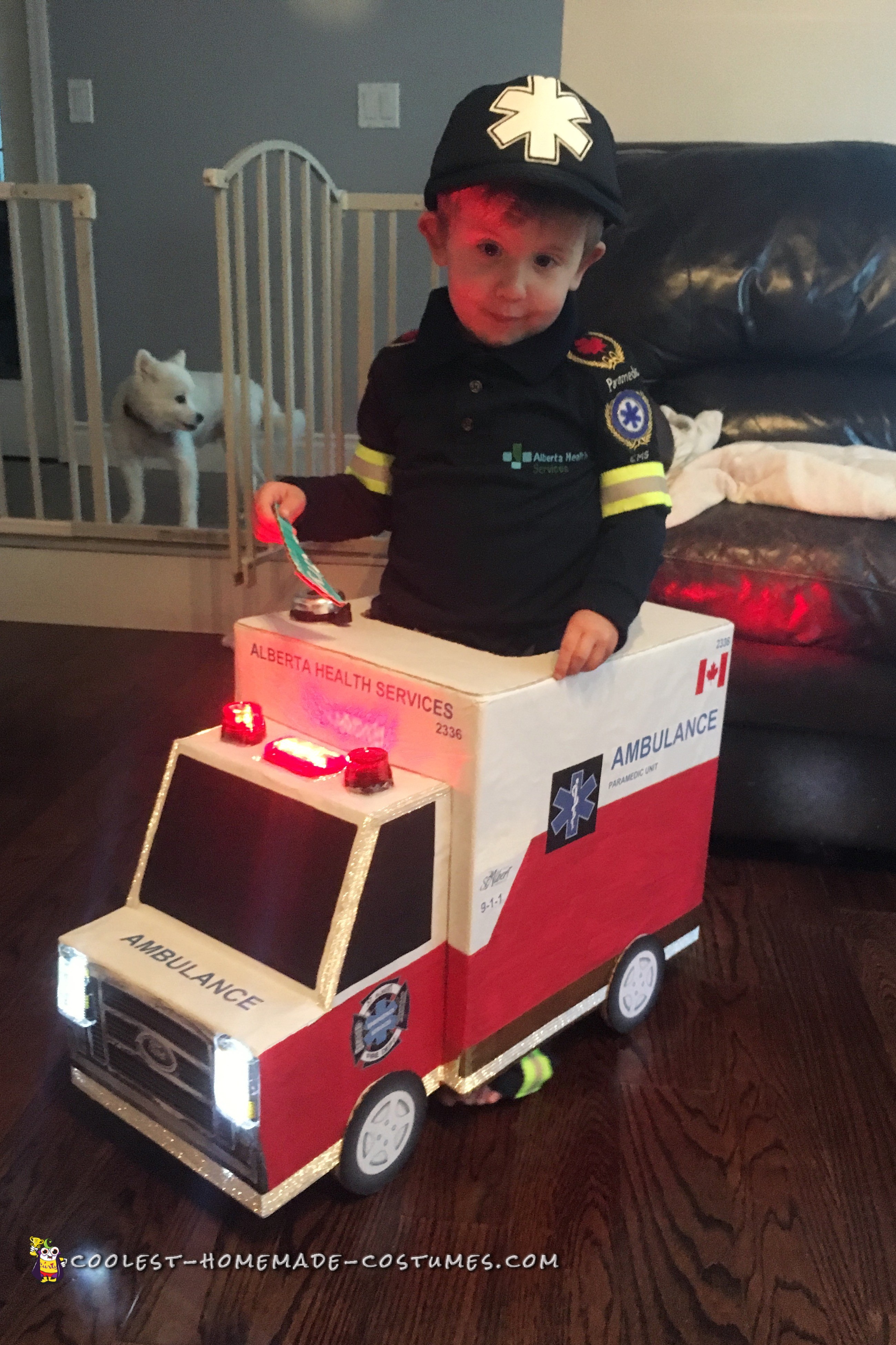 Awesome Toddler Paramedic and Ambulance Costume