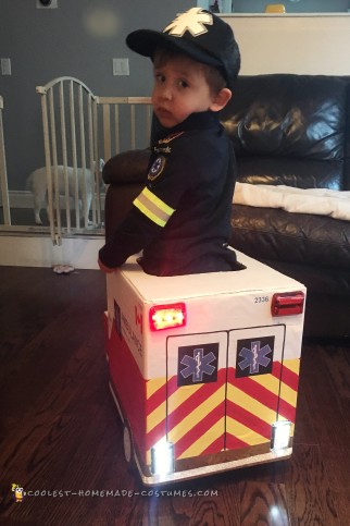 Awesome Toddler Paramedic and Ambulance Costume