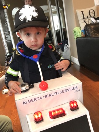 Awesome Toddler Paramedic and Ambulance Costume