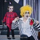 Cool DIY Beetlejuice Cartoon Lydia Costume for Toddler