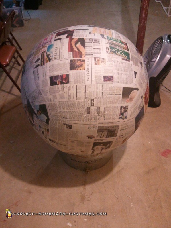 20 Layer Paper Mache Pokeball