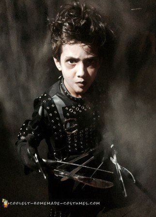 Edward Scissorhands at 7 years old