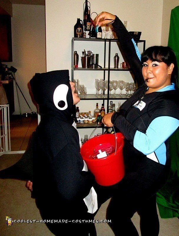 Cool Killer Whale & Trainer Couple Costume