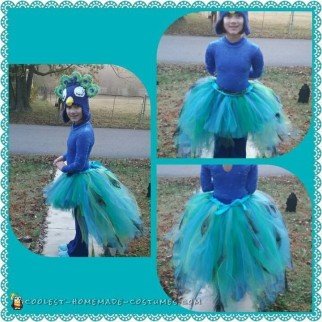 kids peacock halloween costume