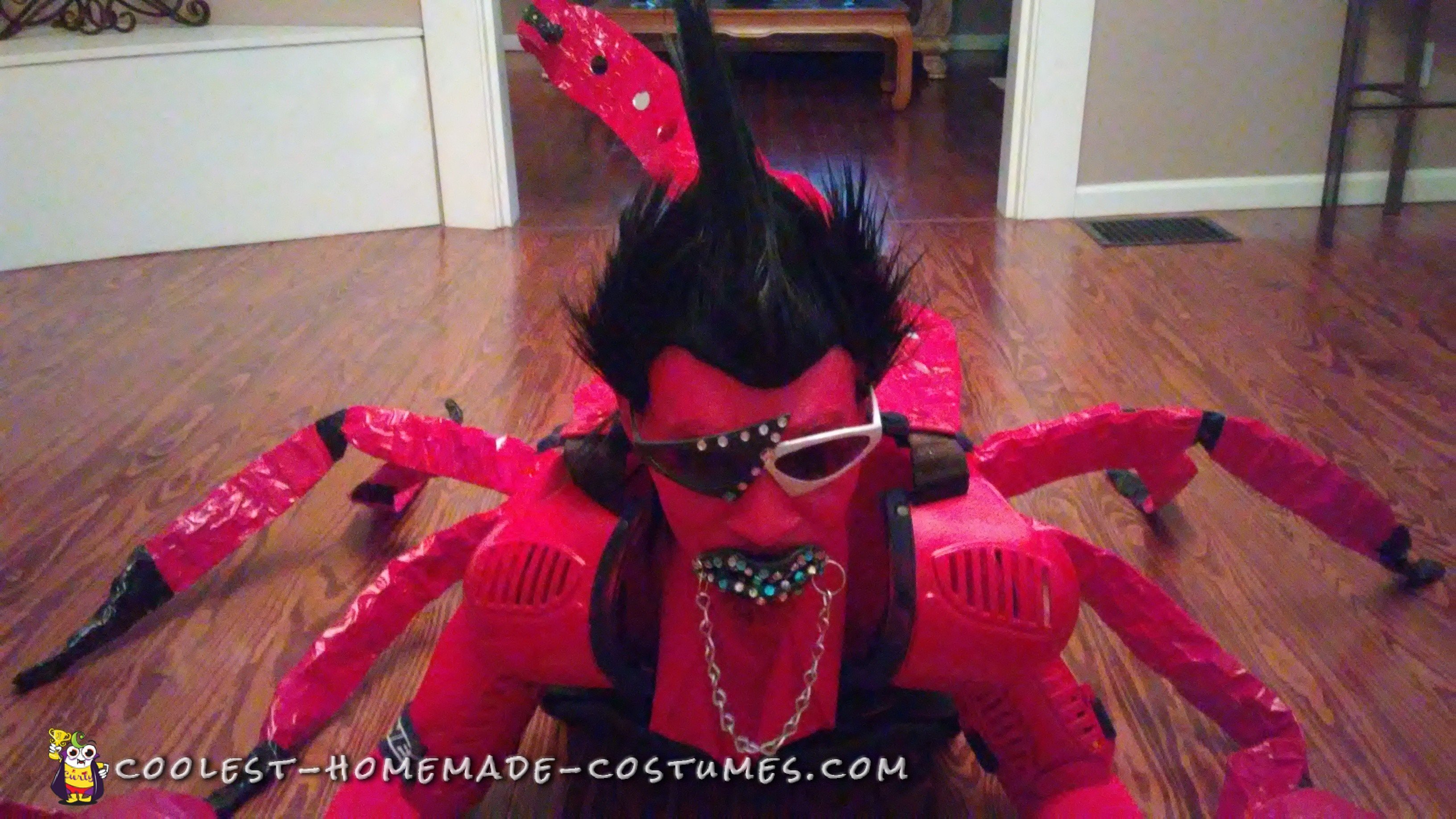 Amazing DIY Rock n Red Scorpion Costume