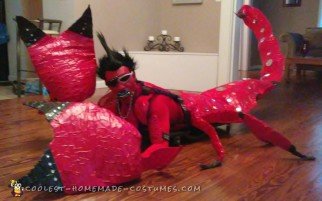 Amazing DIY Rock n Red Scorpion Costume