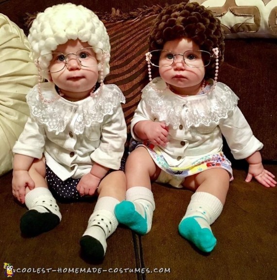 old people baby costume