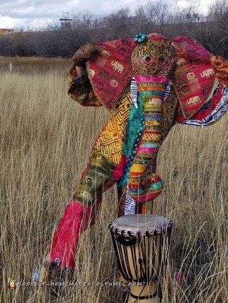 Vibrant African Elephant Costume