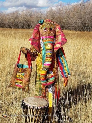 Vibrant African Elephant Costume