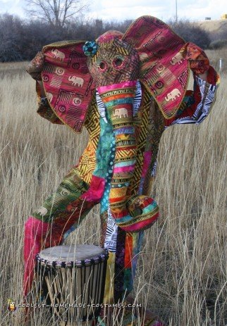 Vibrant African Elephant Costume