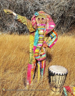 Vibrant African Elephant Costume