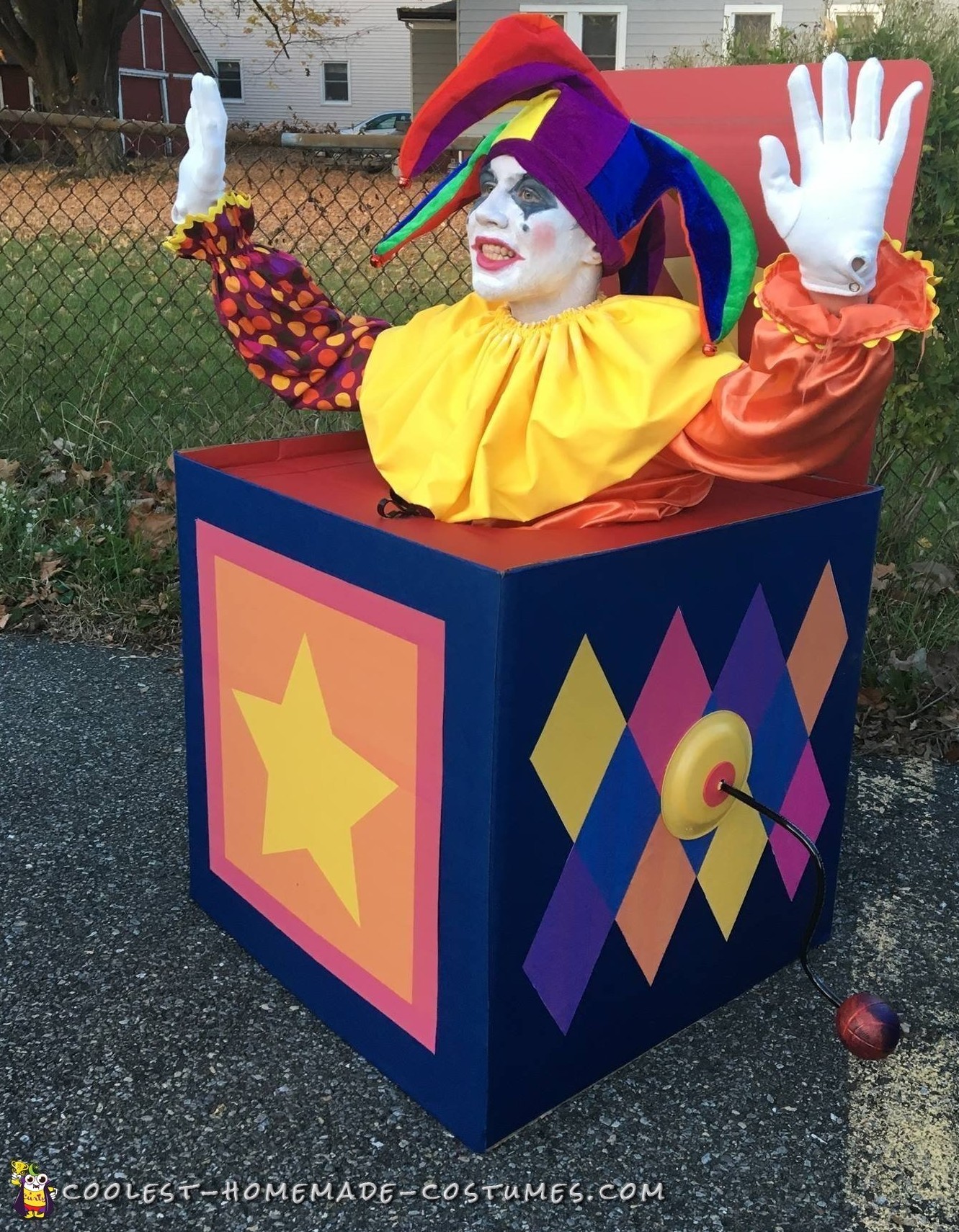 Amazing Homemade Jack in the Box Costume