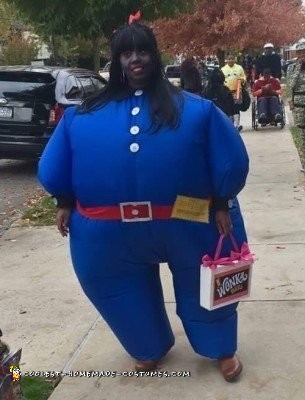 Funny Willy Wonka Blueberry Costume