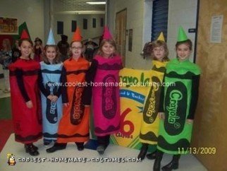 Crayola Crayons and their Box Costume