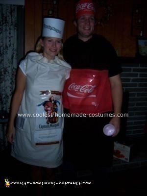 Coolest Homemade Rum and Coke Couples Costume