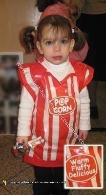 Homemade $1 Popcorn Costume