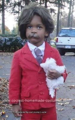 Homemade 3 Year Old as Ron Burgundy Anchorman Costume