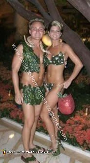 Homemade Adam and Eve Couple Costume