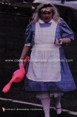 Homemade Alice in Wonderland costume