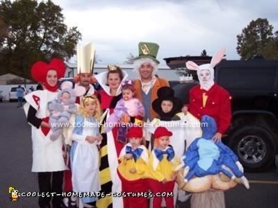 Homemade Alice in Wonderland Group Costume
