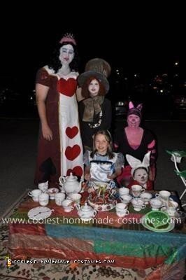 Homemade Alice in Wonderland Group Costume