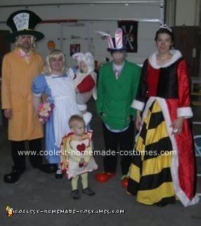 Homemade Alice in Wonderland Group Costume